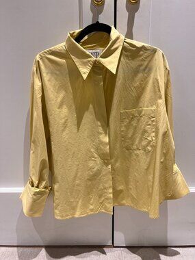 TWP Butter Yellow Button Down Shirt- Size L